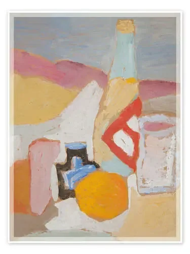 Still Life with Orange and Wine de Sasza Blonder Nook Vintage Archive