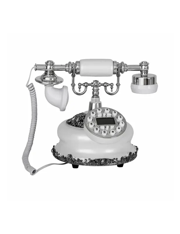 Telefono clásico blanco