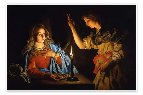 The Annunciation de Matthias Stomer Heritage Images