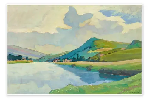 The Moselle near Schengen, 1924 de Nico Klopp akg-images