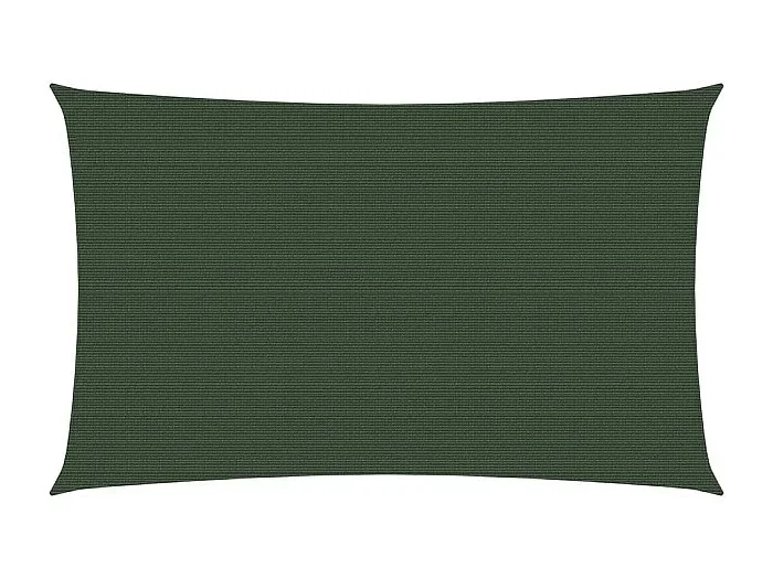 Toldo de vela HDPE verde oscuro 160 g/m² 3×6 m ES818671
