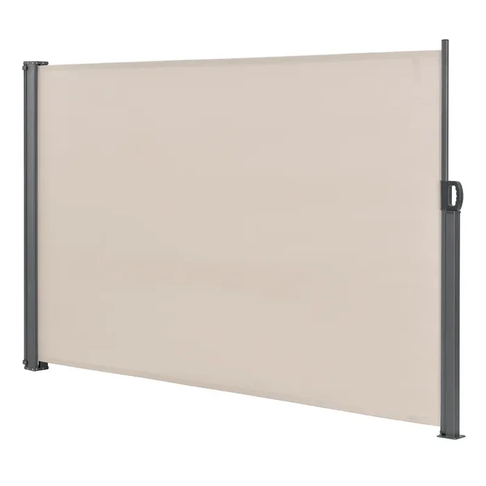Toldo lateral contra viento sol y visión Mulhacén Color de arena 180 x 300cm [pro.tec]