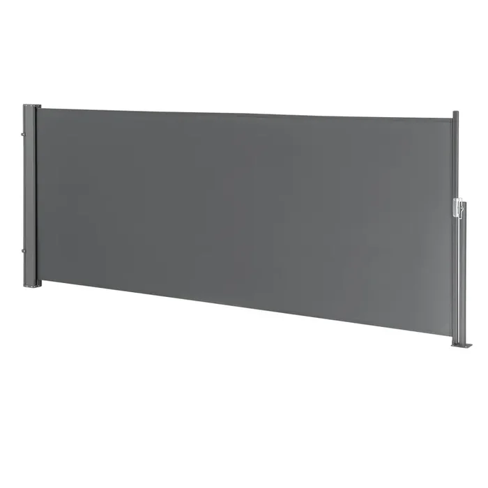 Toldo lateral contra viento sol y visión Mulhacén Gris 140 x 300cm [pro.tec]