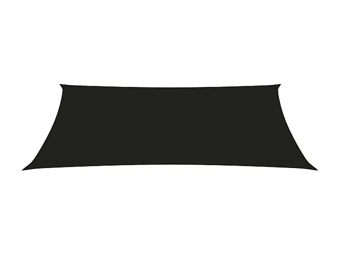 Toldo tipo vela parasol rectangular tela Oxford 2 x 5 m negro 02_0009635