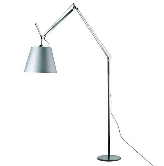 Tolomeo Mega Lámpara de Pie con Regulador Ø320 Gris Satin/Aluminio – Artemide