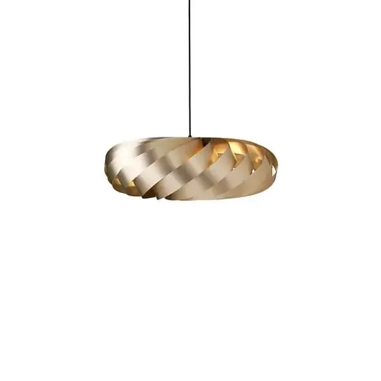 TR5 Lámpara Colgante Ø40 Aluminium Gold – Tom Rossau