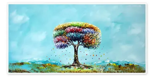 Tree of Life on Blue Sky de Theheartofart Gena