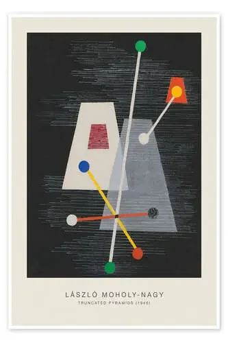 Truncated Pyramids, 1946 de László Moholy-Nagy Exhibition Posters