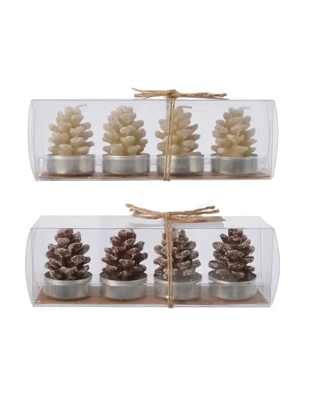 Vela en forma de piña, 2 modelos. ø3,5×5,5cm. basics 8719152251896 72670 BASICS