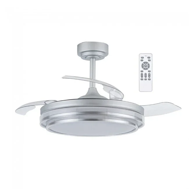 Ventilador de techo LED aspas plegables Mesina CCT Dim 72W