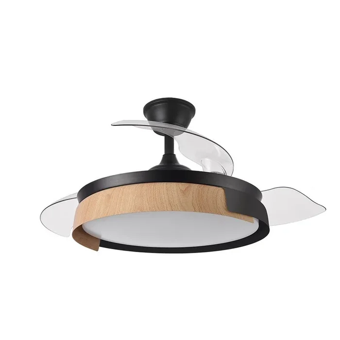 ventilador de techo metal color negro serie provenza 50cm