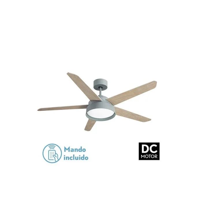 ventilador de techo metal color verde serie lebeche 132cm