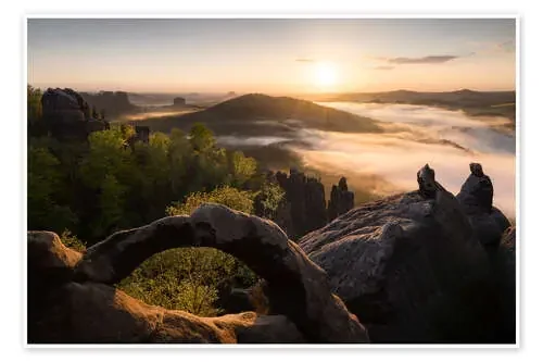 Vista panorámica en la Suiza sajona de Tobias Richter