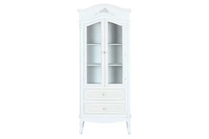 Vitrina Madera Cristal 76X39X193 Blanco