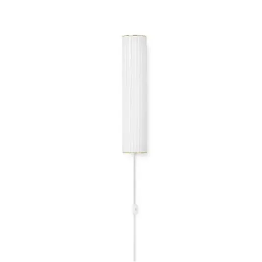 Vuelta Aplique Exterior 40 White/Brass – Ferm Living