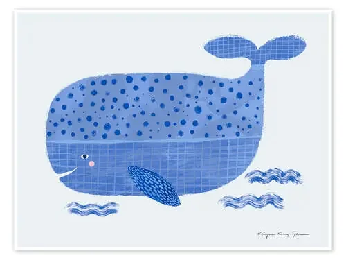 Whale de Kasia Kucwaj-Tybur Wild Apple Graphics