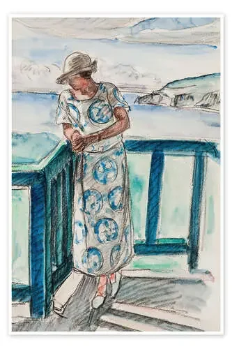 Woman on the Balcony de Henri Lebasque Master Collection