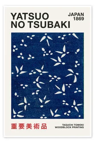 Yatsuo No Tsubaki Blue I de Taguchi Tomoki Exhibition Posters